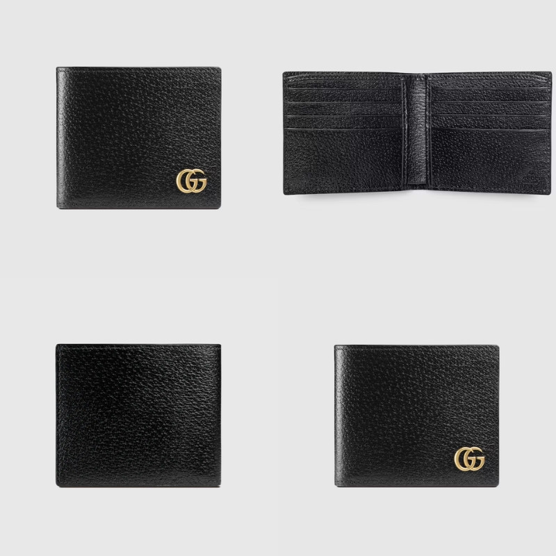 Ví Gucci màu đen GG Marmont Leather Bi-Fold Wallet