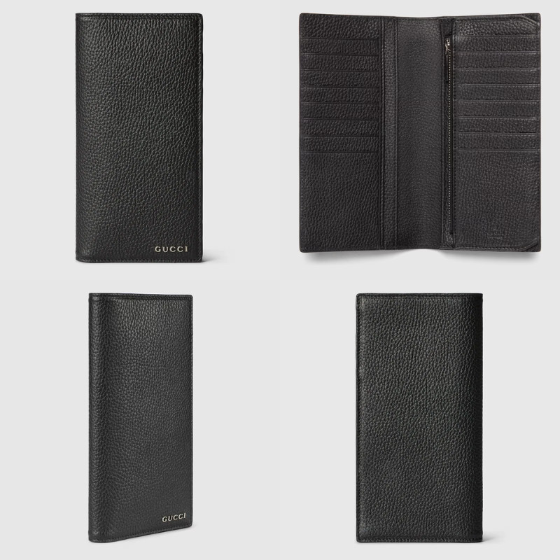 Ví Gucci màu đen Long Wallet With Gucci Logo