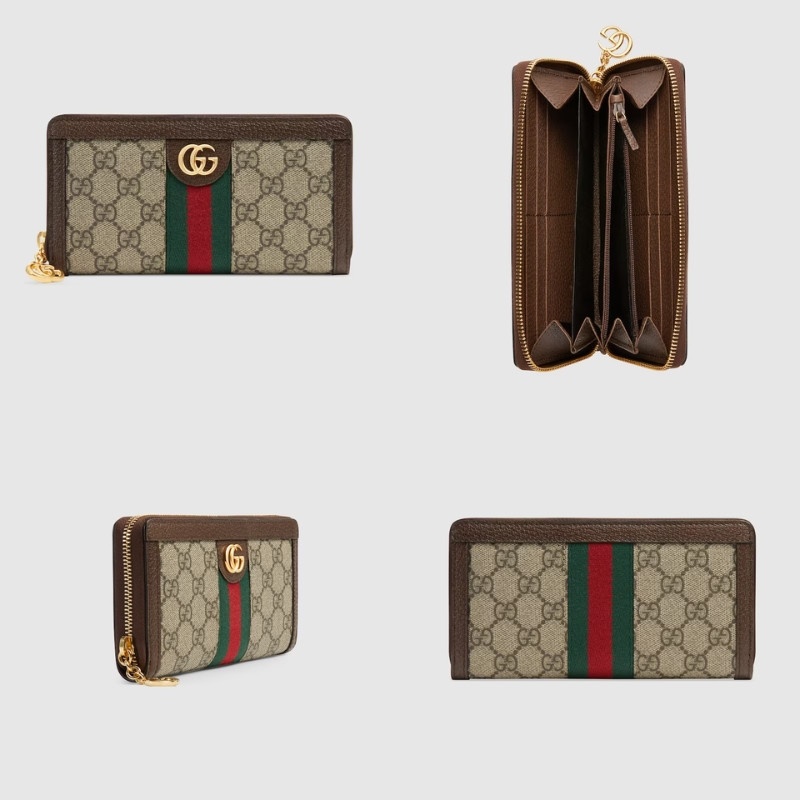 Ví da nam Gucci Ophidia GG Zip Around Wallet